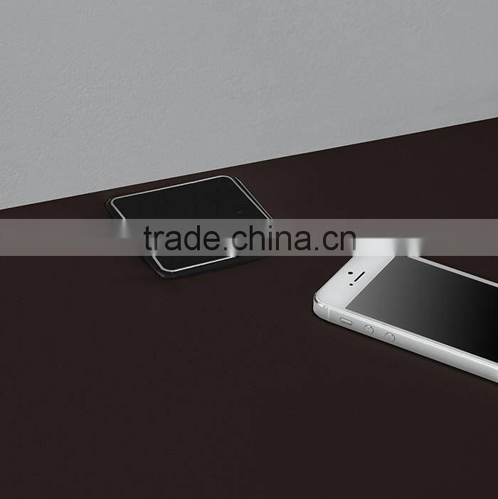 Italian design faux leather PU bedeside table or night stand with two drawers