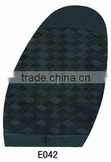 E025 Thick Tooth Shape Natural Rubber Soles For Shoe Repair Material