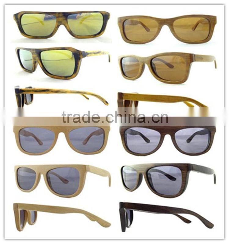 Fashion Sun Glasses Wooden Glasses Bamboo Sunglasses China Factory