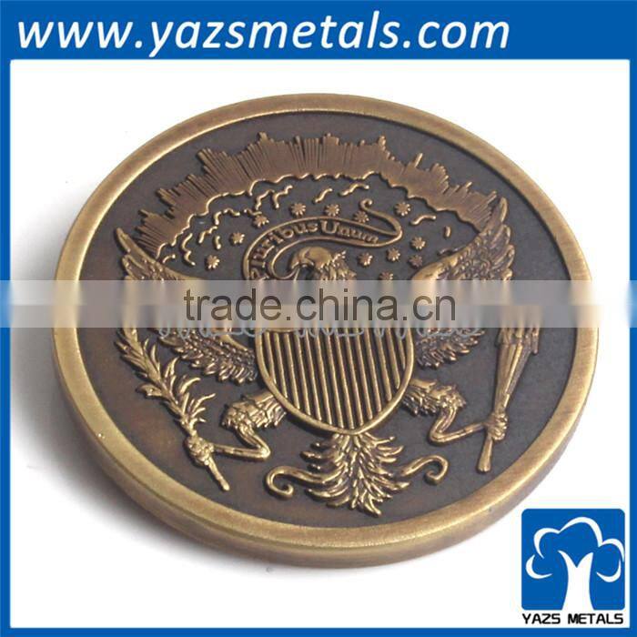 Wholesale Coin Supplies custom metal enamel calendar coin
