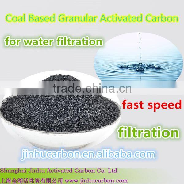 water treatment plant crushed coal based activated charcoal