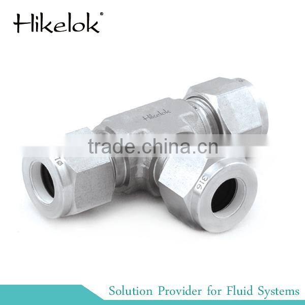 Super duplex 2507 Titanium aluminum Brass 6000 psi 1/16" 1/8" 1/4" 3/8" 1/2" 1/4" 1" tee tube connector