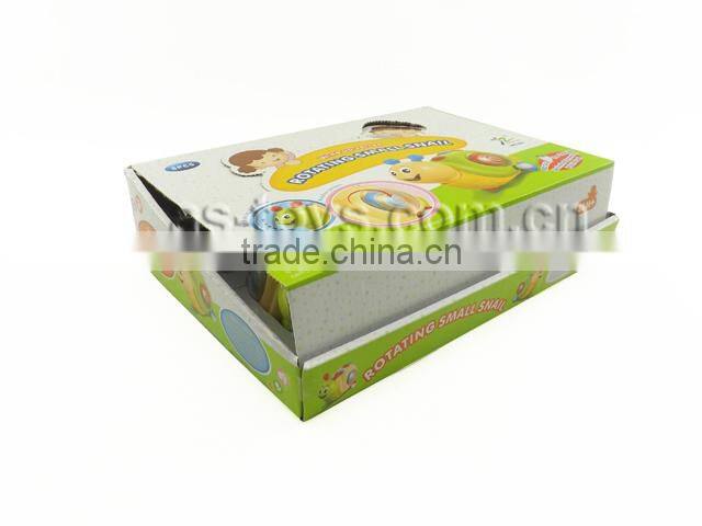 Cute and mini yellow plastic turbo snail toys