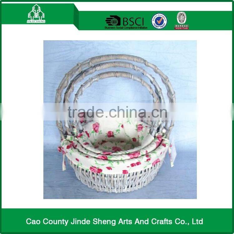 Home Decoration willow fabric willow basket / modern willow picnic basket with good quality