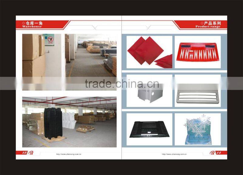 Large vacuum forming display shelf