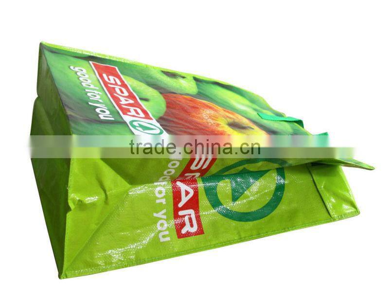 pp woven shopping zipper bags with fruit