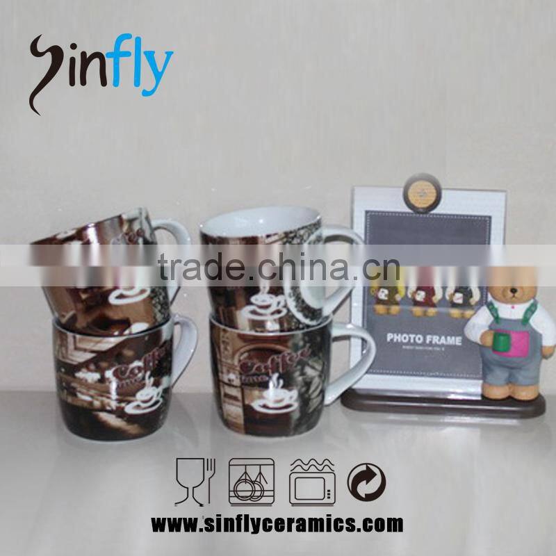 Hot selling 11OZ custome decal ceramic mugs christmas mug