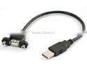 RJ45 Panel Mount Cable Male to Female