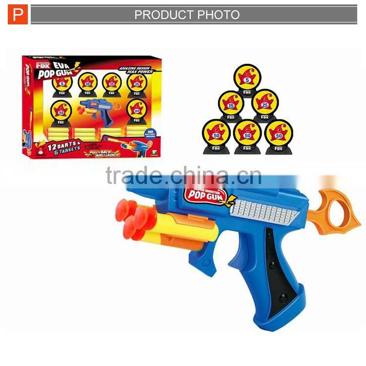 Safe air soft plastic toy gun super shooting pop gun