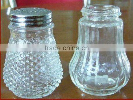 glass spices shaker spice glass jar with stainless steel cap