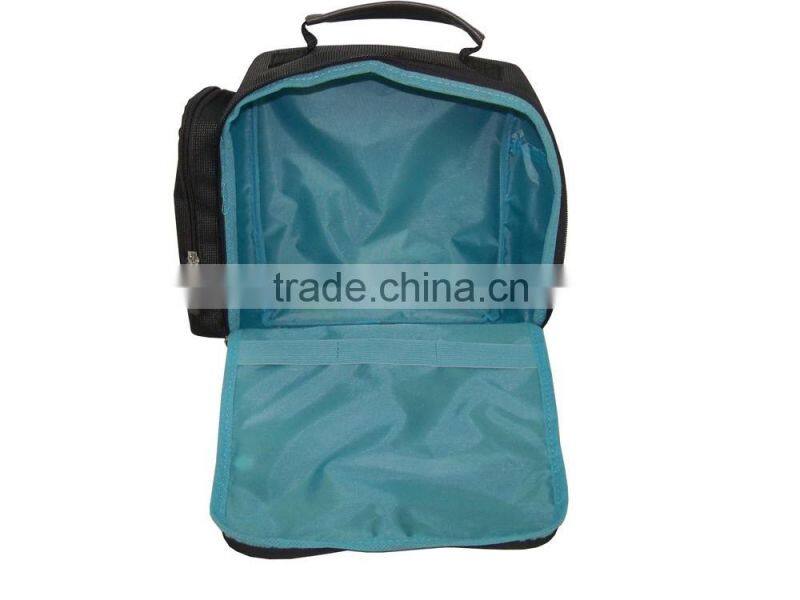 2016 latest USA style polyester low moq custom travel wash bag toiletry bag for Men