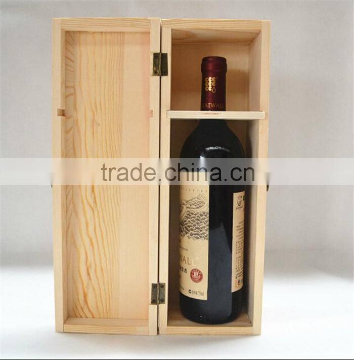 wholesale unfinished single wine glass box