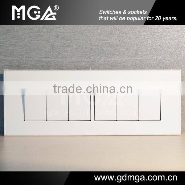 16A multi switch / modular switches / 6 gang switch