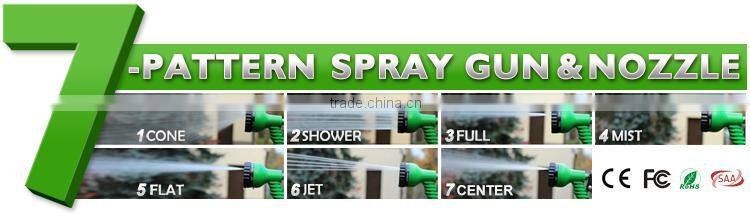China High Pressure 7 Pattern Expandable Garden Hose Plastic Spray Gun/ Spray Nozzle / Water Jet