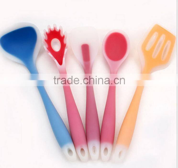 Colorful 5Pcs Silicone kitchen accessories set