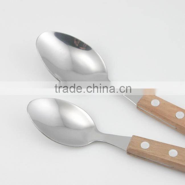 Carving wooden spoons