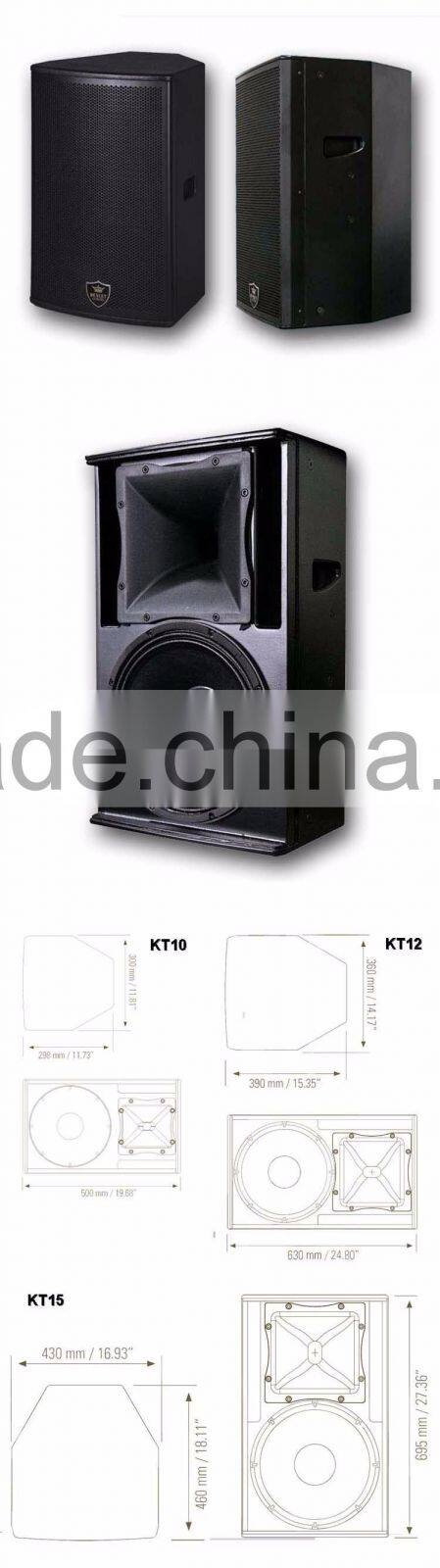 cheap factory price passive powered amplifier speaker KT12