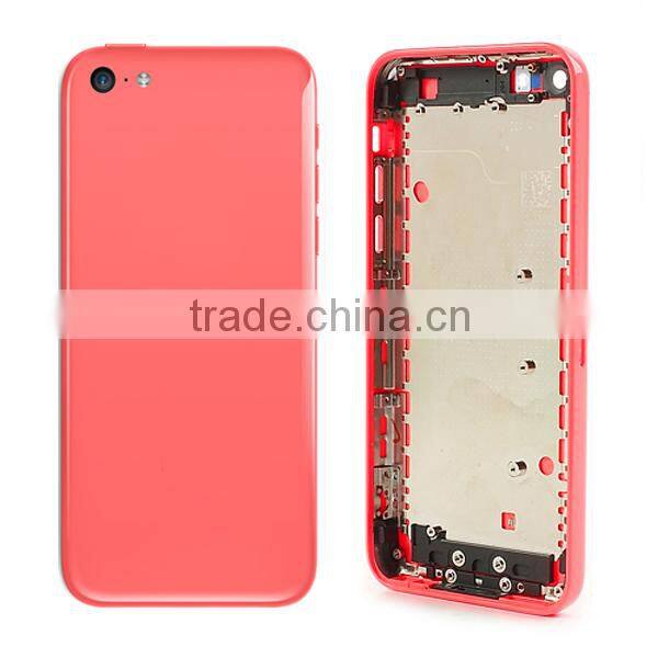 pink color mobile phone housing for iphone 5c