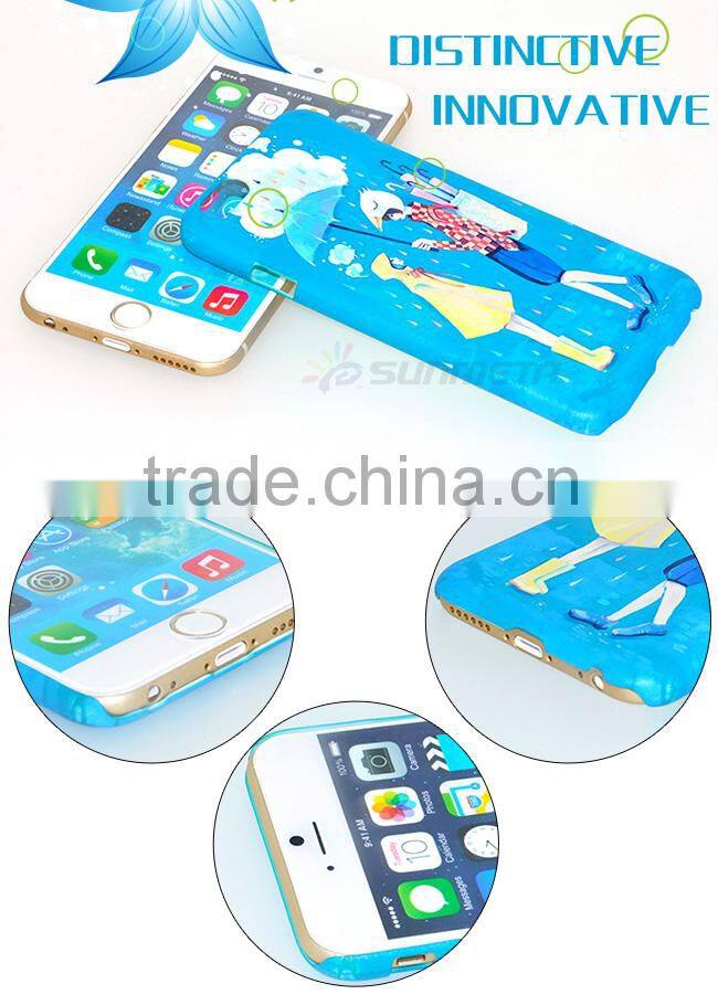 Factory directly Sunmeta blank 3D cell phone case sublimation phone case(IP6)