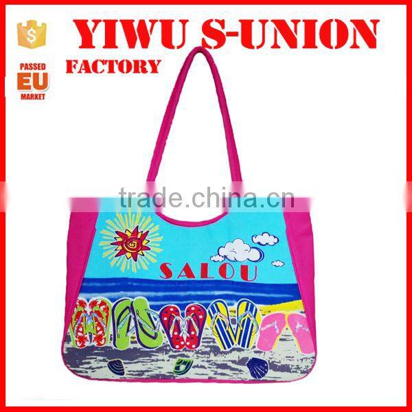 Fashion summer holiday lady handbag beach bag 2015,beach tote bag