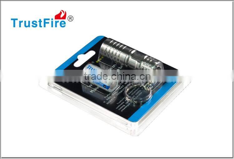 2016 high performance waterproof mini led flashlight with 1*16340 battery 480LM 3 modes mini led torch