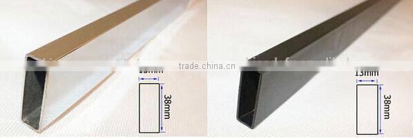 Metal chrome 15*30 oval tube