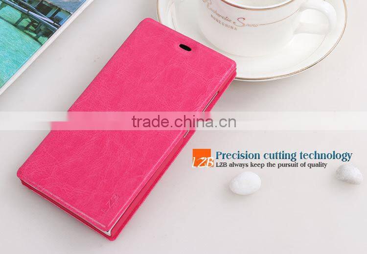 LZB Wholesale hot selling flip wallet case cover for xiaomi mi3,for xiaomi mi3 case, waterproof case for xiaomi mi3