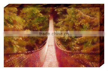Hot! Retro seaside boat old color old oil painting style restaurant decorating supplies