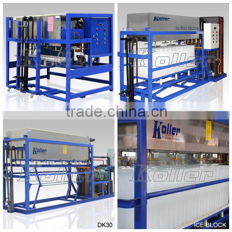 2016 New industrial 3TPD directly evaporated Edible ice block machine