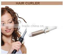 Mini hair curling iron by aluminum/Ceramic coated plate