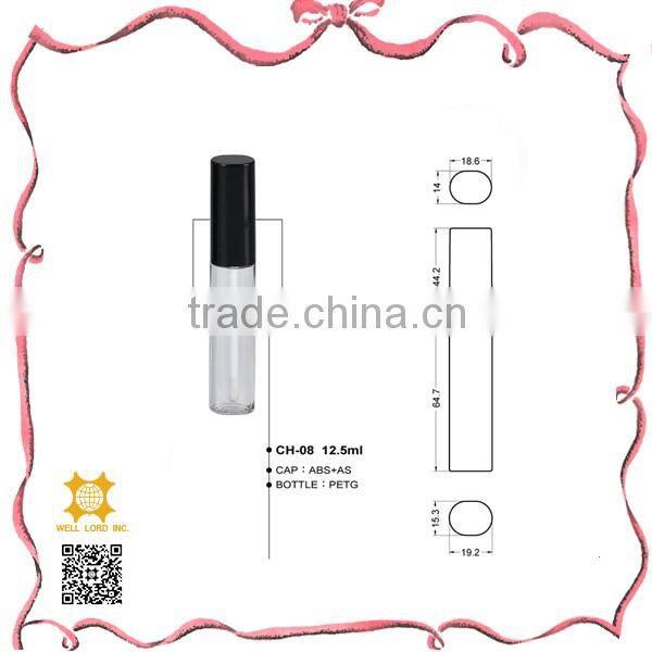 Newest product 9.5ml purple lip balm gloss applicator petg bottle