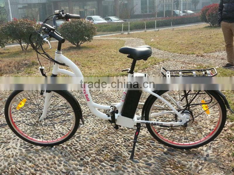 cheap green female city buy electric bike with CE, EN15194