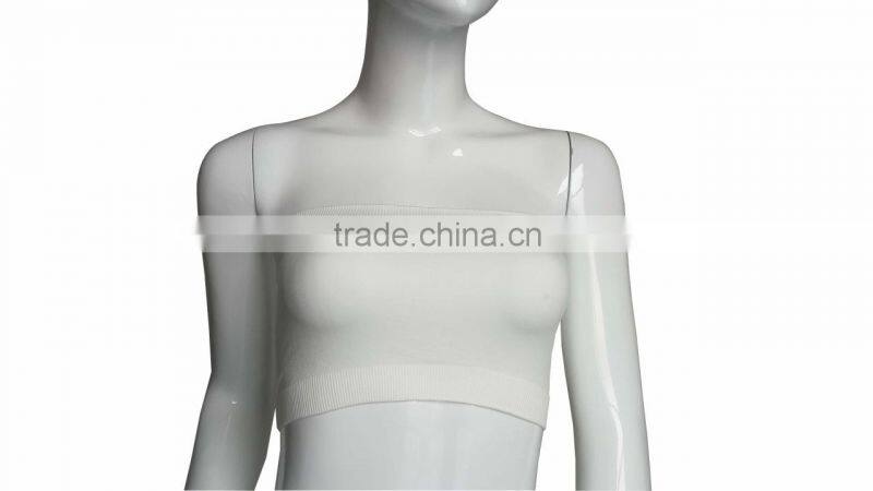 Top quality seamless strapless tube bra