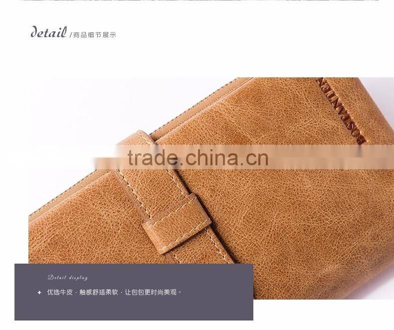 vintage classy men leather hand bag pocket purse designer brand