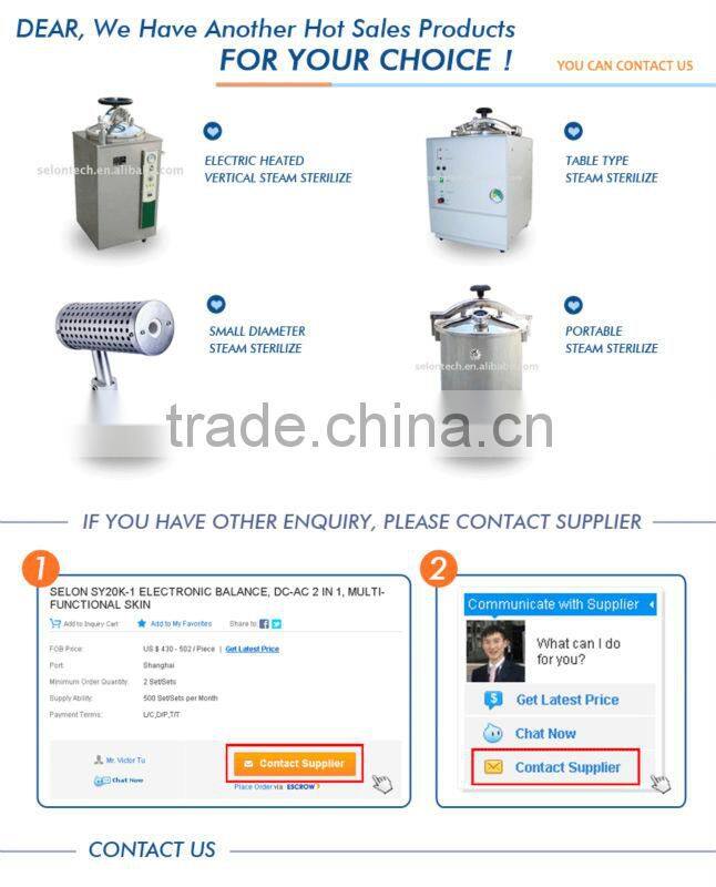 SELON AUTOCLAVE PRICE, DENTAL AUTOCLAVE STRILIZER ,TABLE TOP STERILIZER