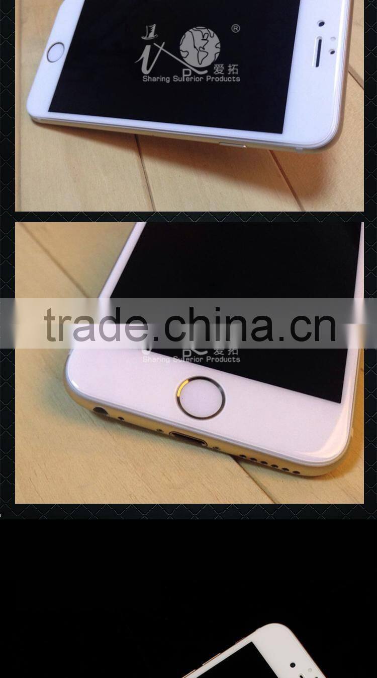 Wholesale Mobile phone Full cover color tempered glass screen protector for iphone 6