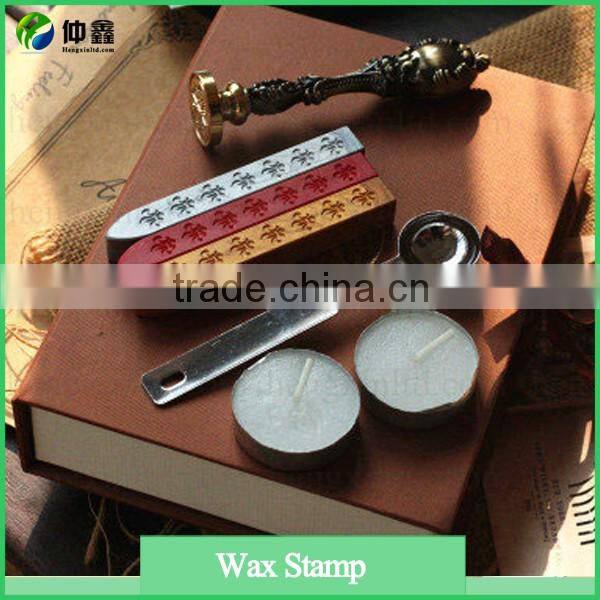 Self-Inking Wooden Stamp Type Wax Stamp