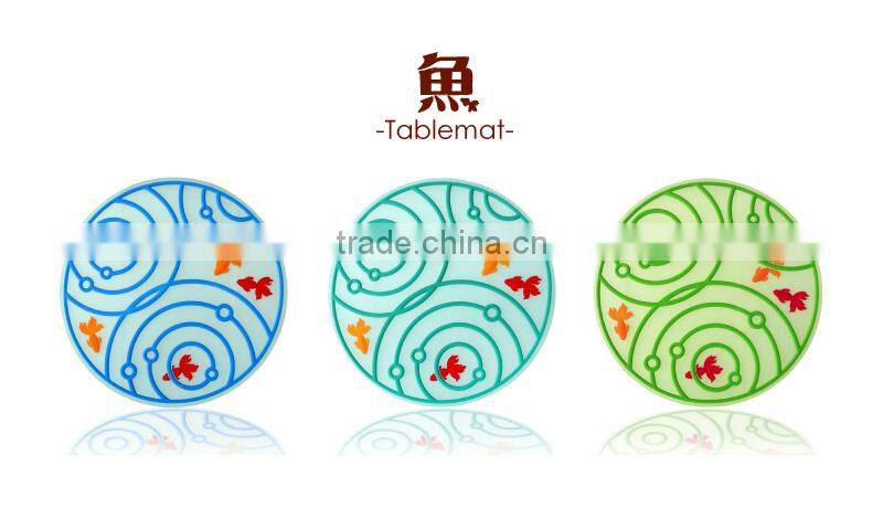 Goldfish Coasters, cup coaster, silicone Coaster,custom silicone drink coasters