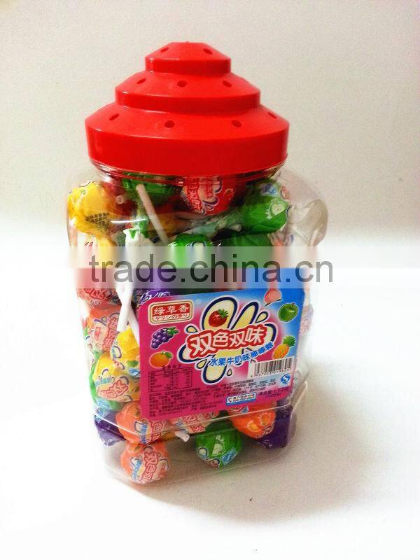 Big round whistle plastic sticks decorative fruit flavour lollipop candy brand