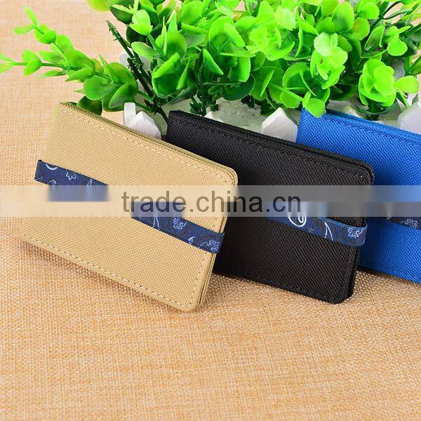 Canvas card holder for ID/Credit car