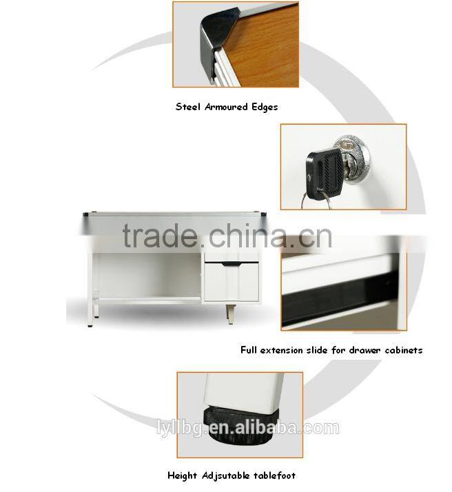 Latest Dedign Durable Simple Style Wooden Surface Metal Computer Desk Assembly Instructions