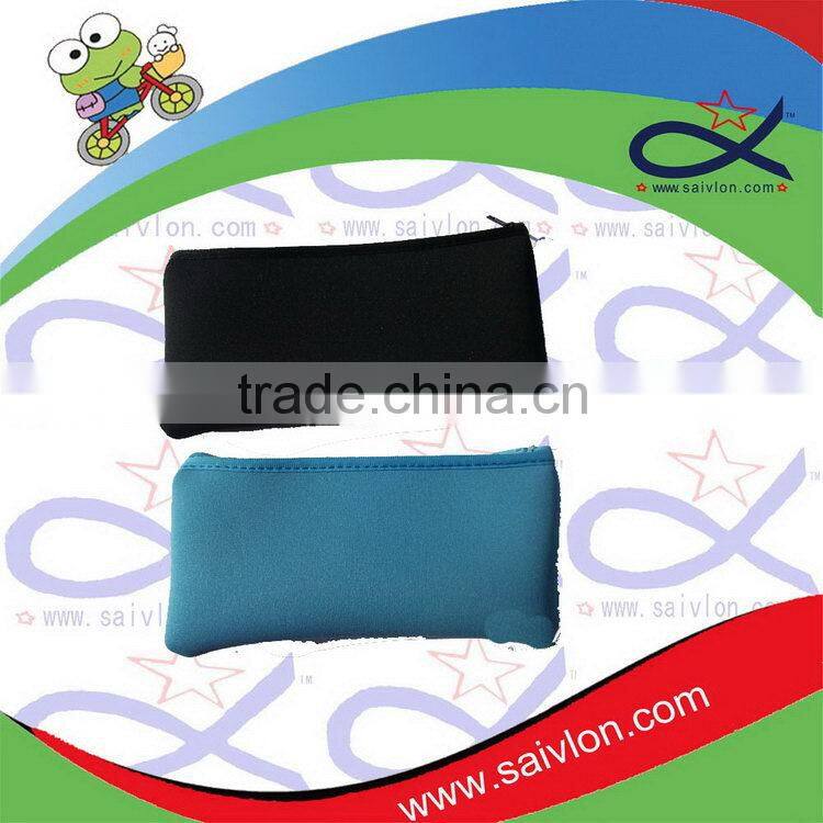 stylish canvas zipper pencil bag with toppers