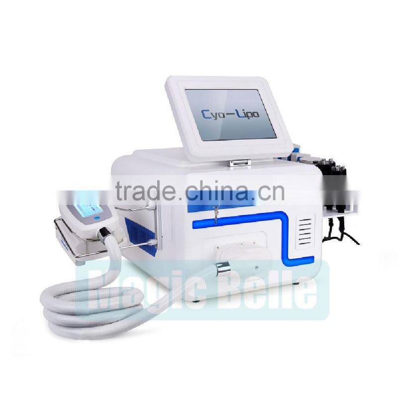 CE Certificated cryotherapy equipment Cavitation & RF & lipo laser Cryolipolysis lipo machine with teaching video