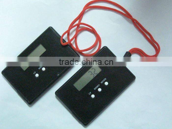 cheap promotional item 3d sensor multifunction pmemory edometer with lanyard gift pedometer