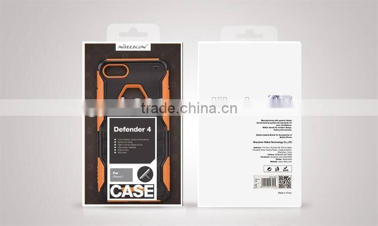 ORIGINAL NILLKIN Stronger Defender 4 Rubber Rugged Cover Case for iPhone 7 ALLOY KICKSTAND CASE ROBOT KICKSTAND CASE