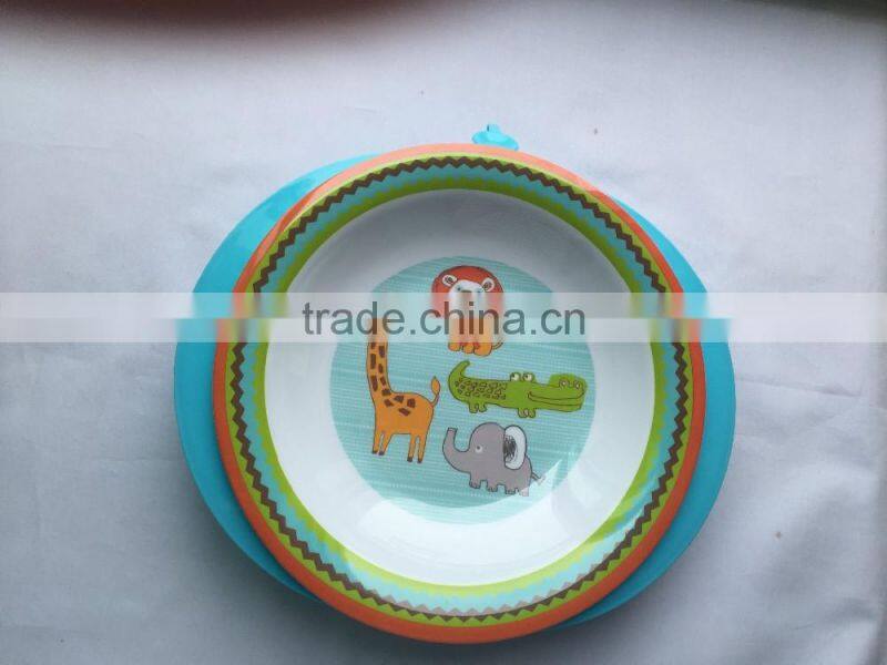 2016 new design 5A melamine baby bowl with with Heat Preservation, wedding return gift