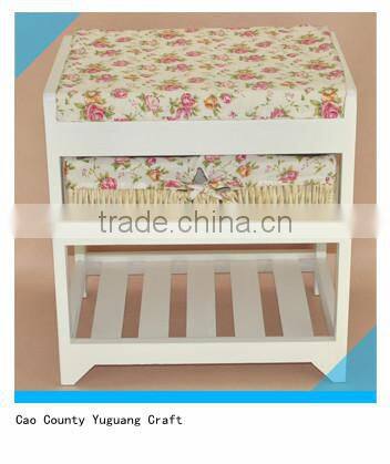 single seat wooden shoe storage cabinet with drawers for living room decor