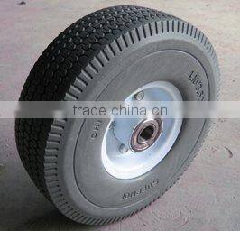 Flat free PU wagon wheel foam wheel 3.50-4/3.00-8/3.50-7