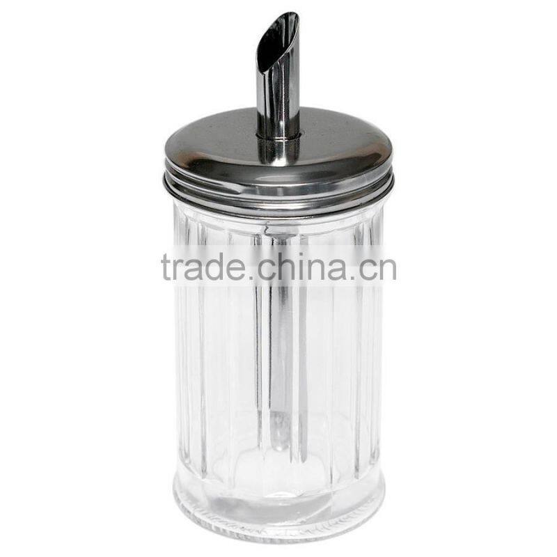 gourd-shape Glass sugar jar sugar dispenser