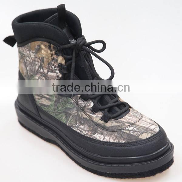 Wholesale Mens Camo Felt Sole Wading Boots